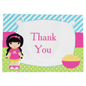 Zwart Haar Meisje Sleepover Slumber Party Verjaard Groot Cadeauzakje (Achterkant)