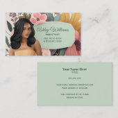 Zwart Haar Stylist Visitekaartjes (Voorkant / Achterkant)