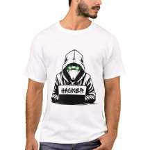 Zwart Hacker T-shirt ontwerp