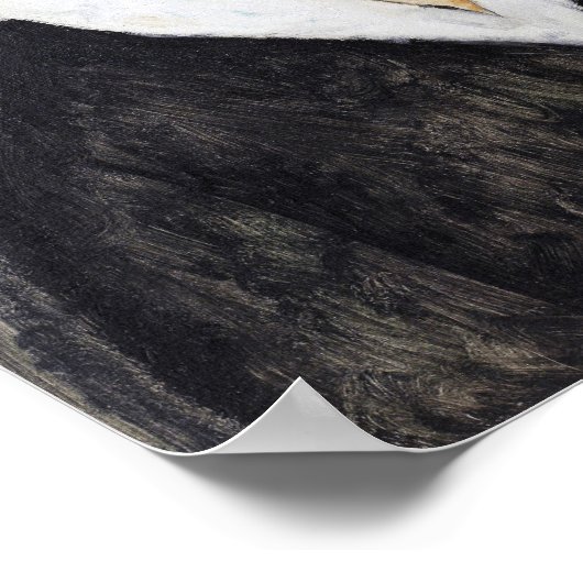 Zwart Haired Jong Meisje, Modigliani Poster (Hoek)