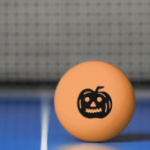 Zwart Halloween Jack-O-lantaarn pompoenvorm Pingpongbal (Net)