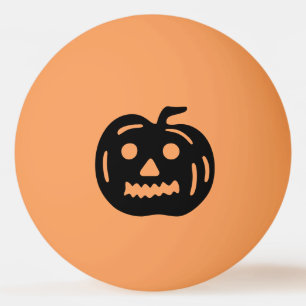 Zwart Halloween Jack-O-lantaarn pompoenvorm Pingpongbal