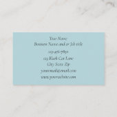 Zwart Halloween Kaart Visitekaartje (Achterkant)