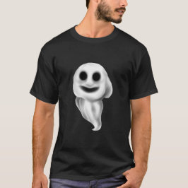 Zwart Halloween T-shirt met Spooky Ghost.