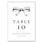 Zwart  Hand getrokken boog bruiloft Kaart (Achterkant)