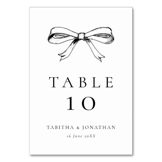 Zwart  Hand getrokken boog bruiloft Kaart (Achterkant)