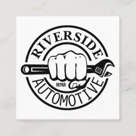 Zwart handapparaat voor automatische reparatie Win Vierkante Visitekaartje