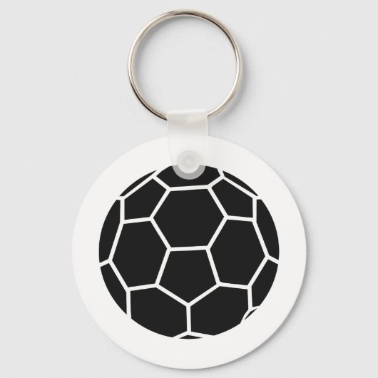 zwart handbalpictogram sleutelhanger (Voorkant)