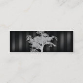 Zwart handboek mini visitekaartje (Achterkant)