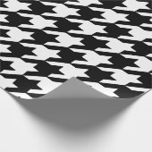 Zwart handdoekpapier cadeaupapier (Hoek)