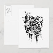 Zwart handje 0 Grafisch collage, zwart en wit Briefkaart (Voorkant / Achterkant)