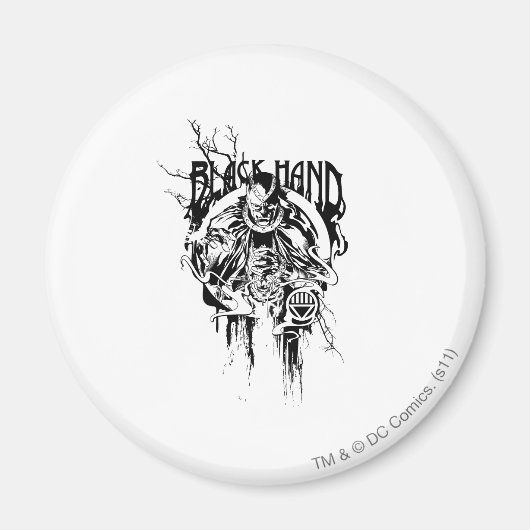 Zwart handje 0 Grafisch collage, zwart en wit Magneet (Voorkant)