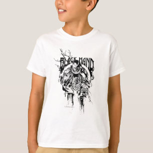 Zwart handje 0 Grafisch collage, zwart en wit T-shirt