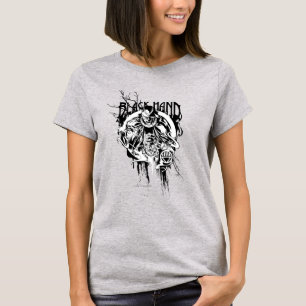 Zwart handje 0 Grafisch collage, zwart en wit T-shirt
