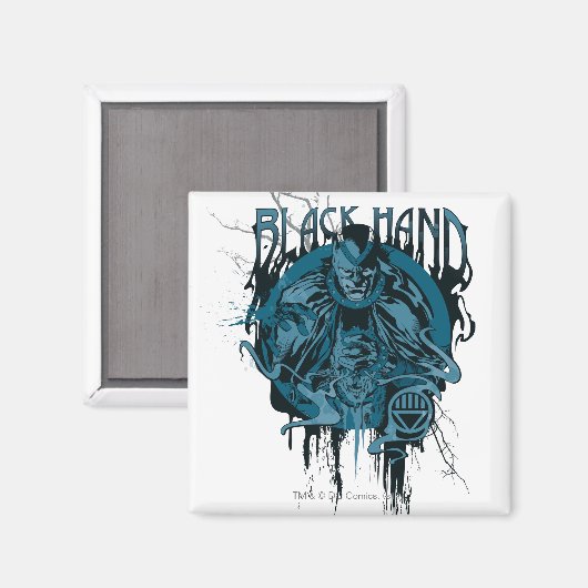 Zwart handje - Grafisch collage Magneet (Voorkant / Achterkant)