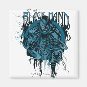 Zwart handje - Grafisch collage Magneet (Voorkant)