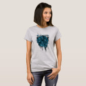 Zwart handje - Grafisch collage T-shirt (Voorkant volledig)