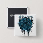 Zwart handje - Grafisch collage Vierkante Button 5,1 Cm (Voorkant /achterkant)