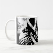 Zwart handje met schedel paneel 2 koffiemok (Links)