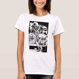 Zwart handje met schedel paneel 2 t-shirt