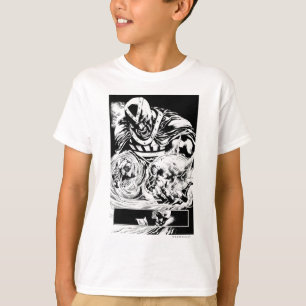 Zwart handje met schedel paneel 2 t-shirt