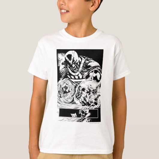 Zwart handje met schedel paneel 2 t-shirt (Voorkant)