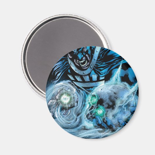 Zwart handje met schedel paneel magneet (Voorkant / Achterkant)