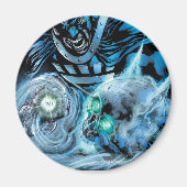 Zwart handje met schedel paneel magneet (Voorkant)