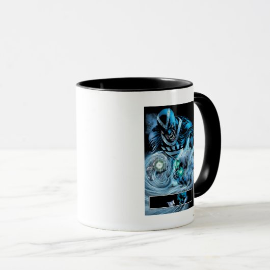 Zwart handje met schedel paneel mok (Voorkant rechts)