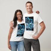 Zwart handje met schedel paneel t-shirt (Unisex)