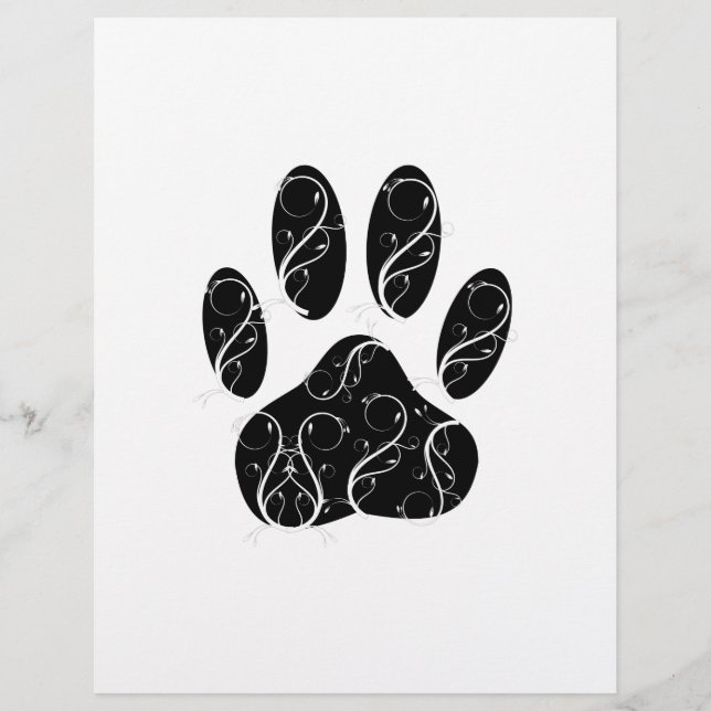 Zwart handschrift afdrukken met witte kleuren (Voorkant)