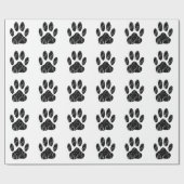 Zwart handschrift afdrukken met witte kleuren cadeaupapier (Vlak)