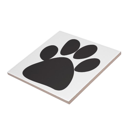 Zwart handschrift afdrukken tegeltje (Zijkant)