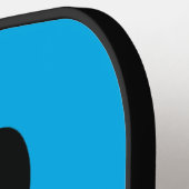 Zwart handschrift Afdrukontwerp Pickleball Paddle (Links Detail)