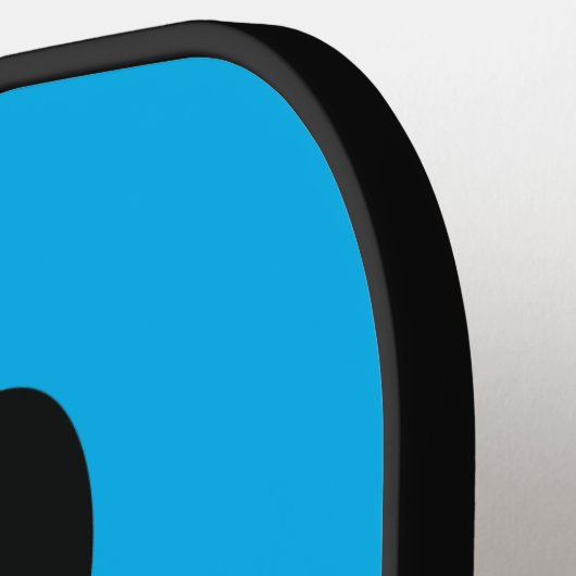 Zwart handschrift Afdrukontwerp Pickleball Paddle (Links Detail)