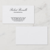 Zwart handschrift Script-wit Visitekaartje (Voorkant / Achterkant)