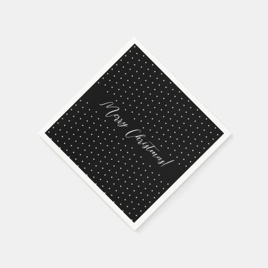 Zwart handschrift servet (Hoek)
