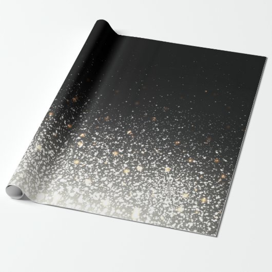 Zwart handwerkpapier cadeaupapier (Uitgerold)