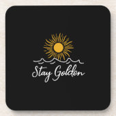 Zwart Hard Plastic Onderzetter – Stijlvol & Duurza (Voorkant)