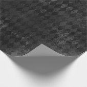 zwart Harlequin-papier Cadeaupapier (Hoek)