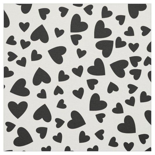 Zwart hart Aangepaste achtergrondkleur Stof (Swatch)