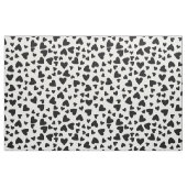 Zwart hart Aangepaste achtergrondkleur Stof (Fat Quarter)