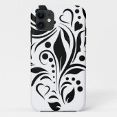 Zwart hart Case-Mate iPhone case (Achterkant)