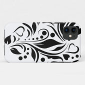 Zwart hart Case-Mate iPhone case (Achterkant (horizontaal))