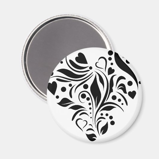 Zwart hart magneet (Voorkant / Achterkant)