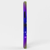Zwart hart met sterren op regenboog Case-Mate iPhone case (Achterkant/rechts)