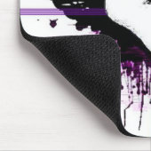 Zwart hart met Wings Mousepad Muismat (Hoek)