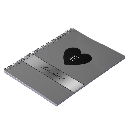 Zwart hart notitieboek (Linkerzijde)