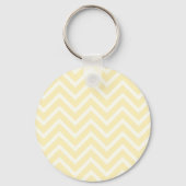 Zwart hart op gele Chevron Stripe met naam Sleutelhanger (Achterkant)