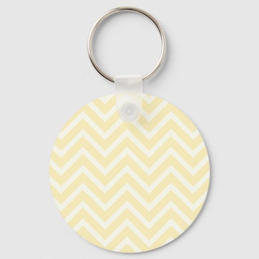 Zwart hart op gele Chevron Stripe met naam Sleutelhanger (Achterkant)